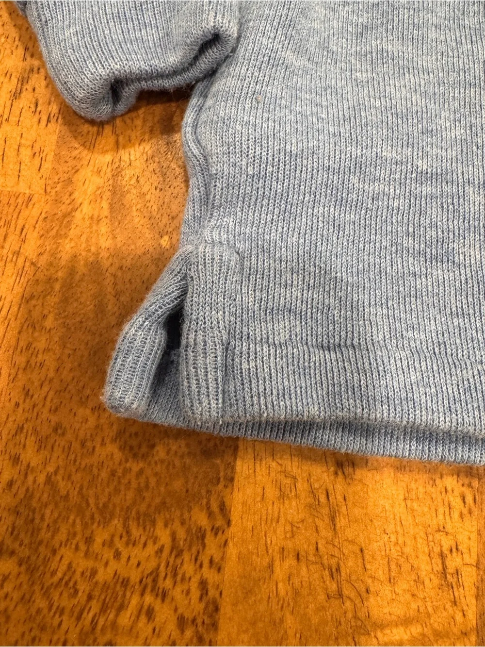 Ralph Lauren Blue Knit Half-Zip Sweater Baby 9M Cotton Blend Preppy